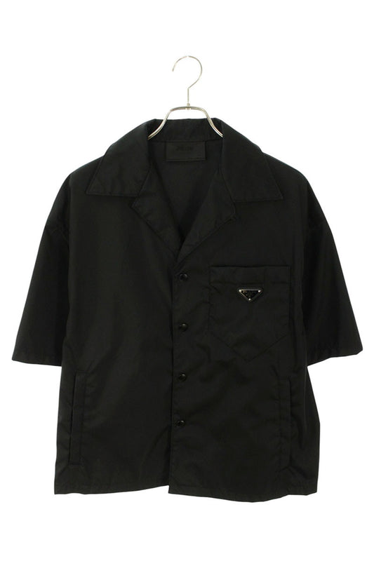 PRADA Re-Nylon Triangle Plate S/S Shirt Size M