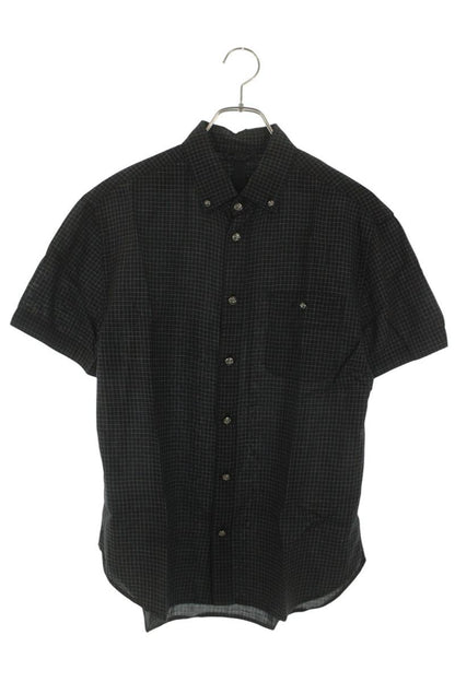 Chrome Hearts Cross Ball Button Zip Short Sleeve Size M