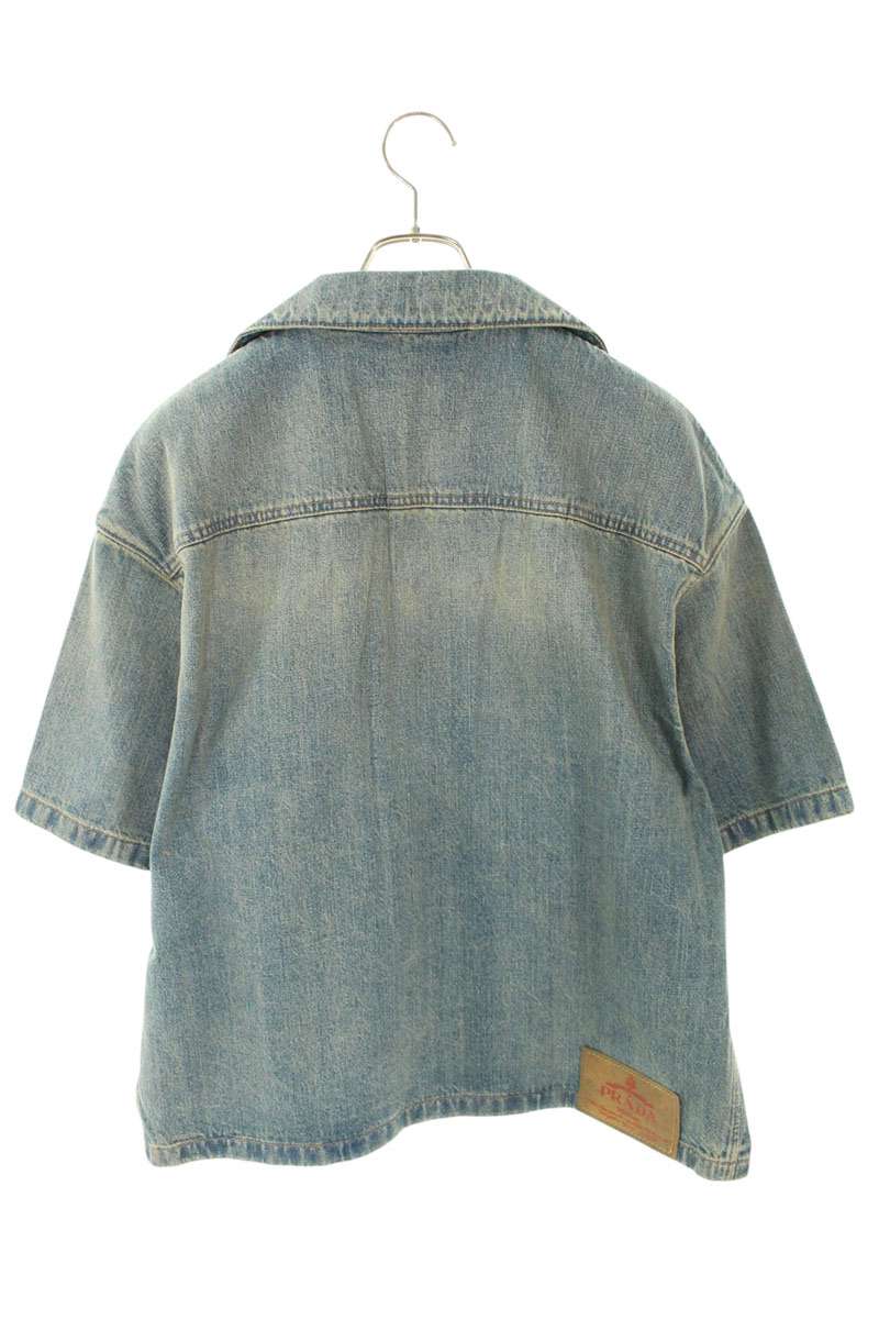 PRADA Bleach Denim S/S Shirt Size M