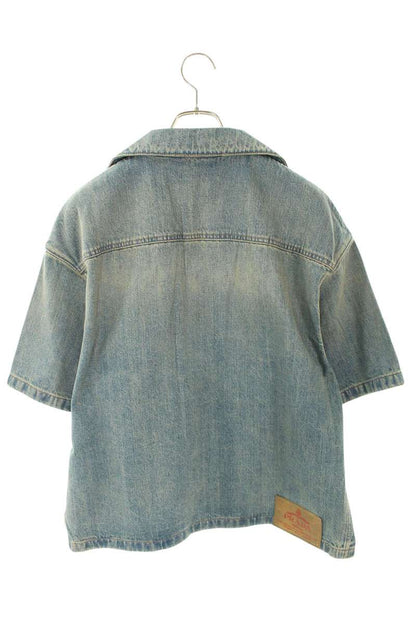 PRADA Bleach Denim S/S Shirt Size M