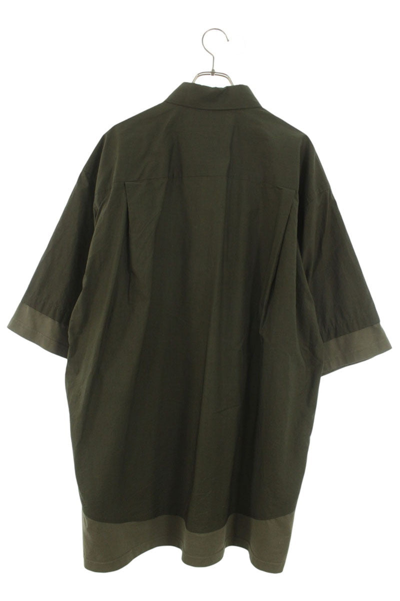 BALENCIAGA 22AW BB Icon Layered Shirt Green Size XXS