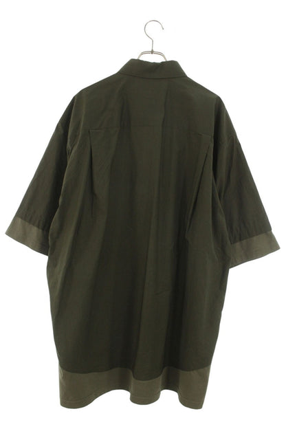 BALENCIAGA 22AW BB Icon Layered Shirt Green Size XXS