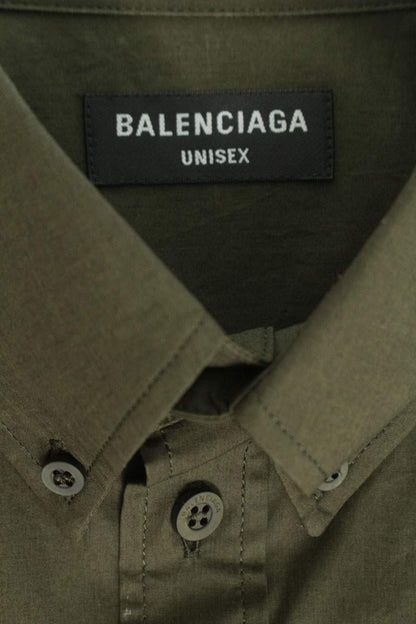 BALENCIAGA 22AW BB Icon Layered Shirt Green Size XXS