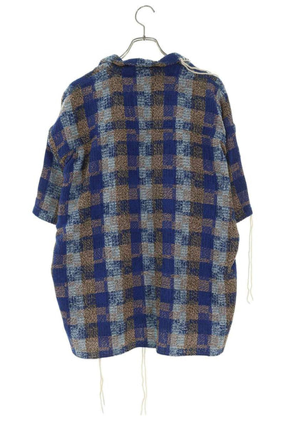 ANDERSSON BELL Kenley Check Open Collar Shirt Size XL