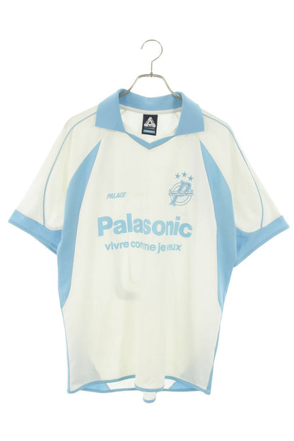 Palace PALAIS PRO TEAM JERSSY Logo Print Short Sleeve Shirt White x Blue Size M