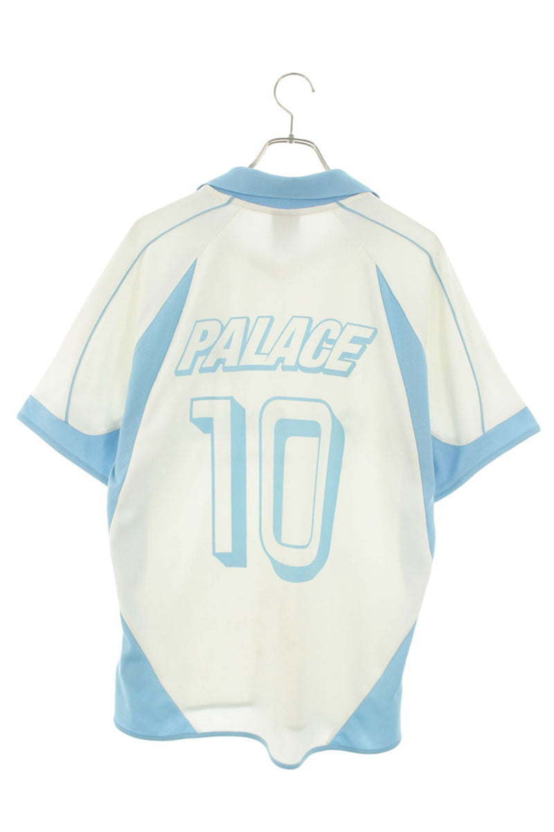 Palace PALAIS PRO TEAM JERSSY Logo Print Short Sleeve Shirt White x Blue Size M