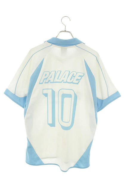 Palace PALAIS PRO TEAM JERSSY Logo Print Short Sleeve Shirt White x Blue Size M