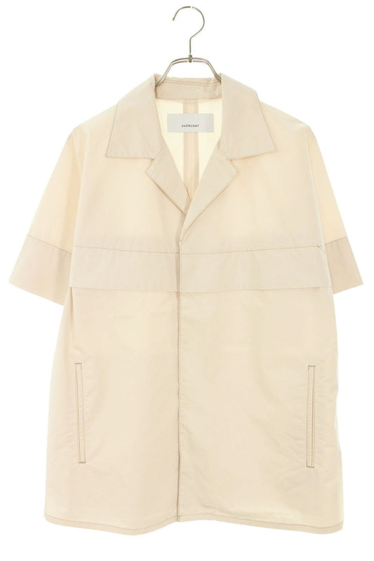 OVERCOAT Cotton Poly Short Sleeve Shirt Pink Size XS
