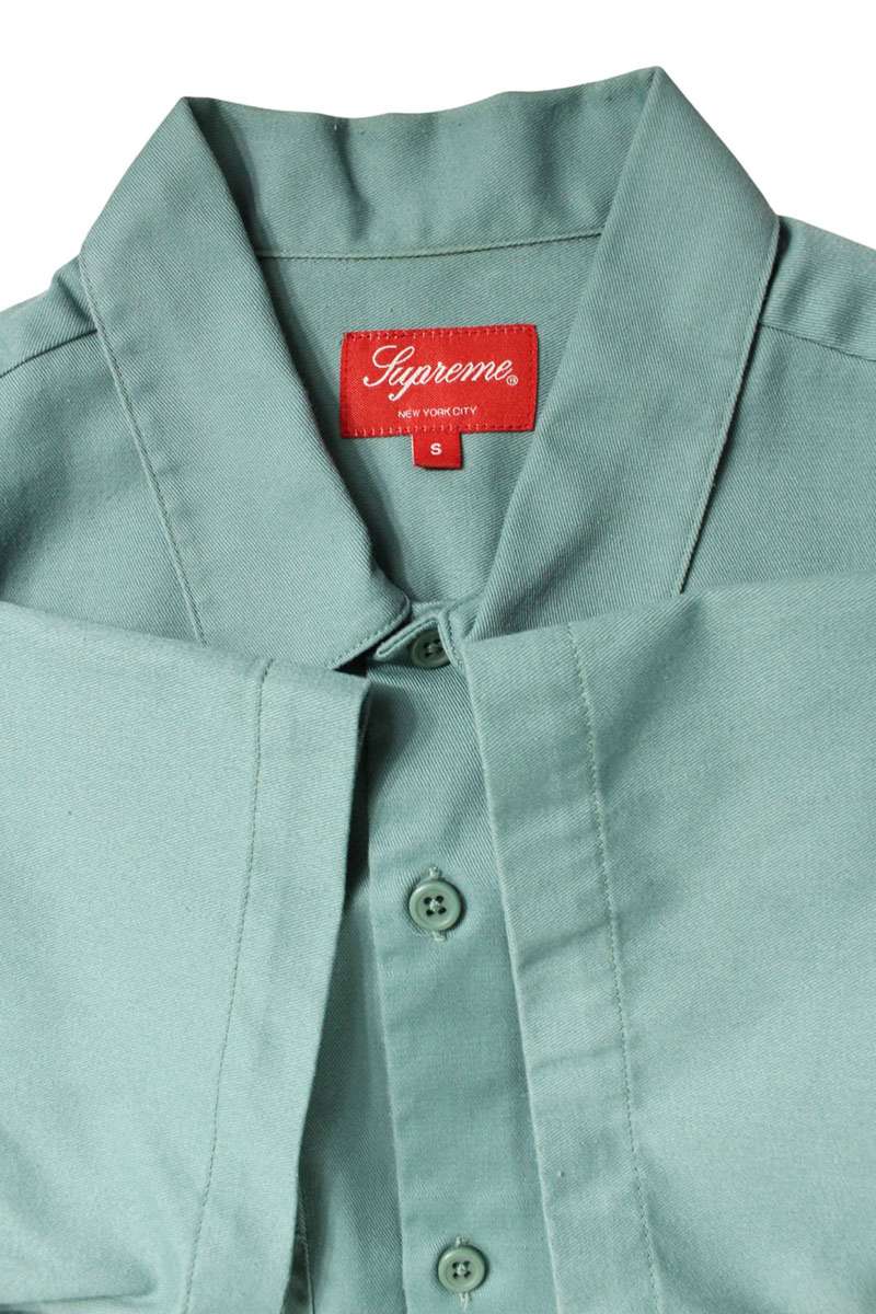 Supreme 17SS Michael Jackson S S Work Shirt Green Size S