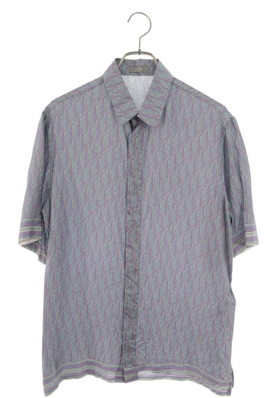 DIOR Oblique All-Over Pattern Silk Shirt Multi Size XXL