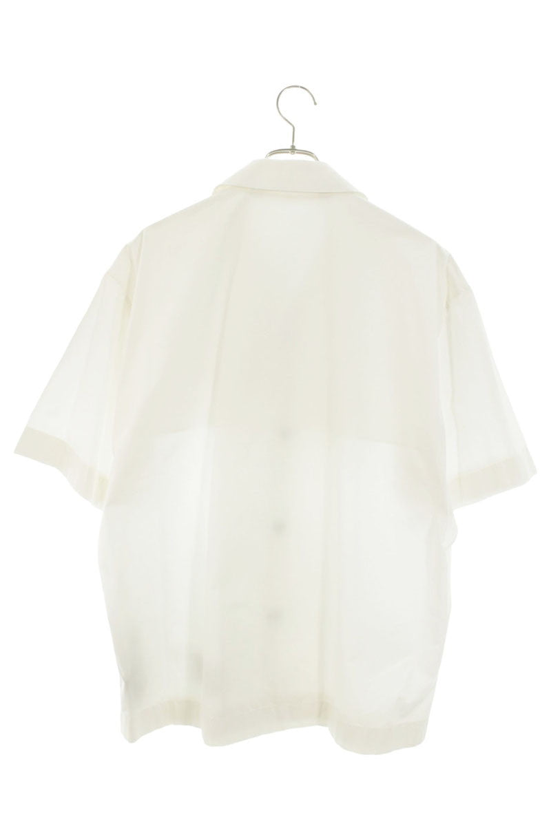 Palm Angels Bowling Short Sleeve Shirt White Size S