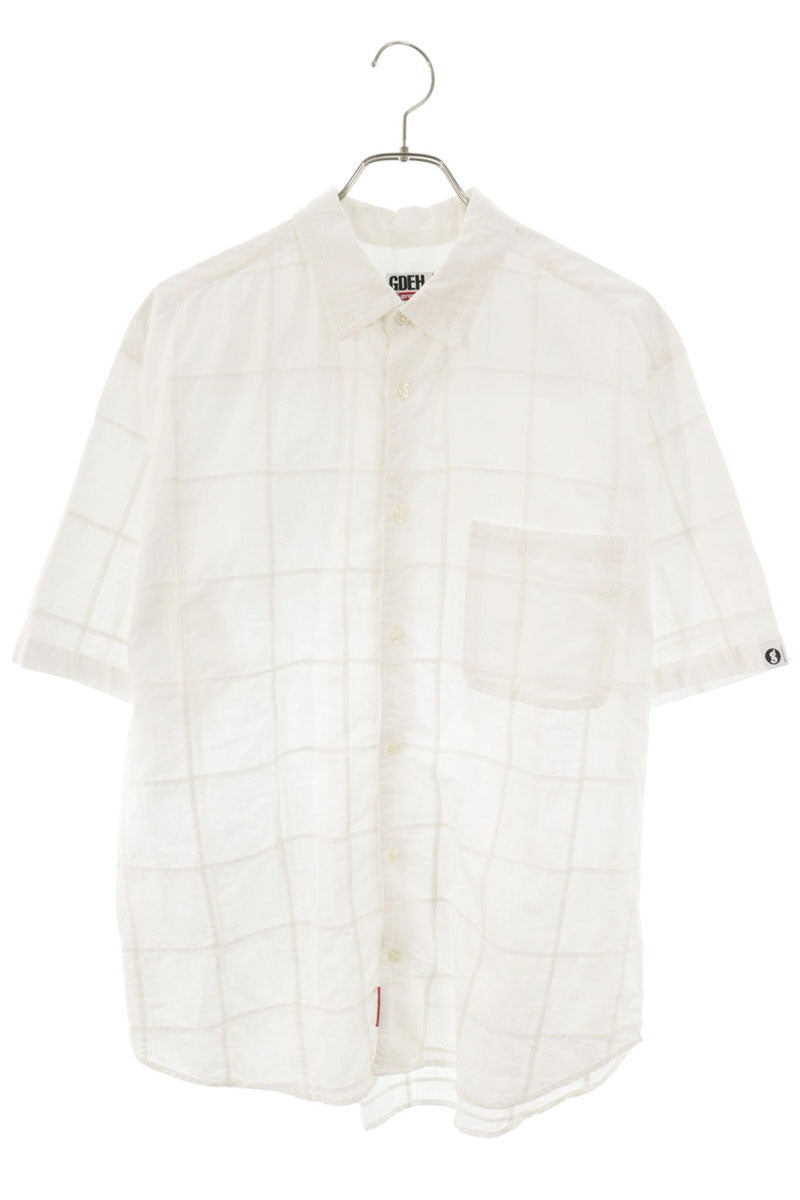 Supreme x GOODENOUGH 25SS Patchwork Madras S S Shirt White Size M