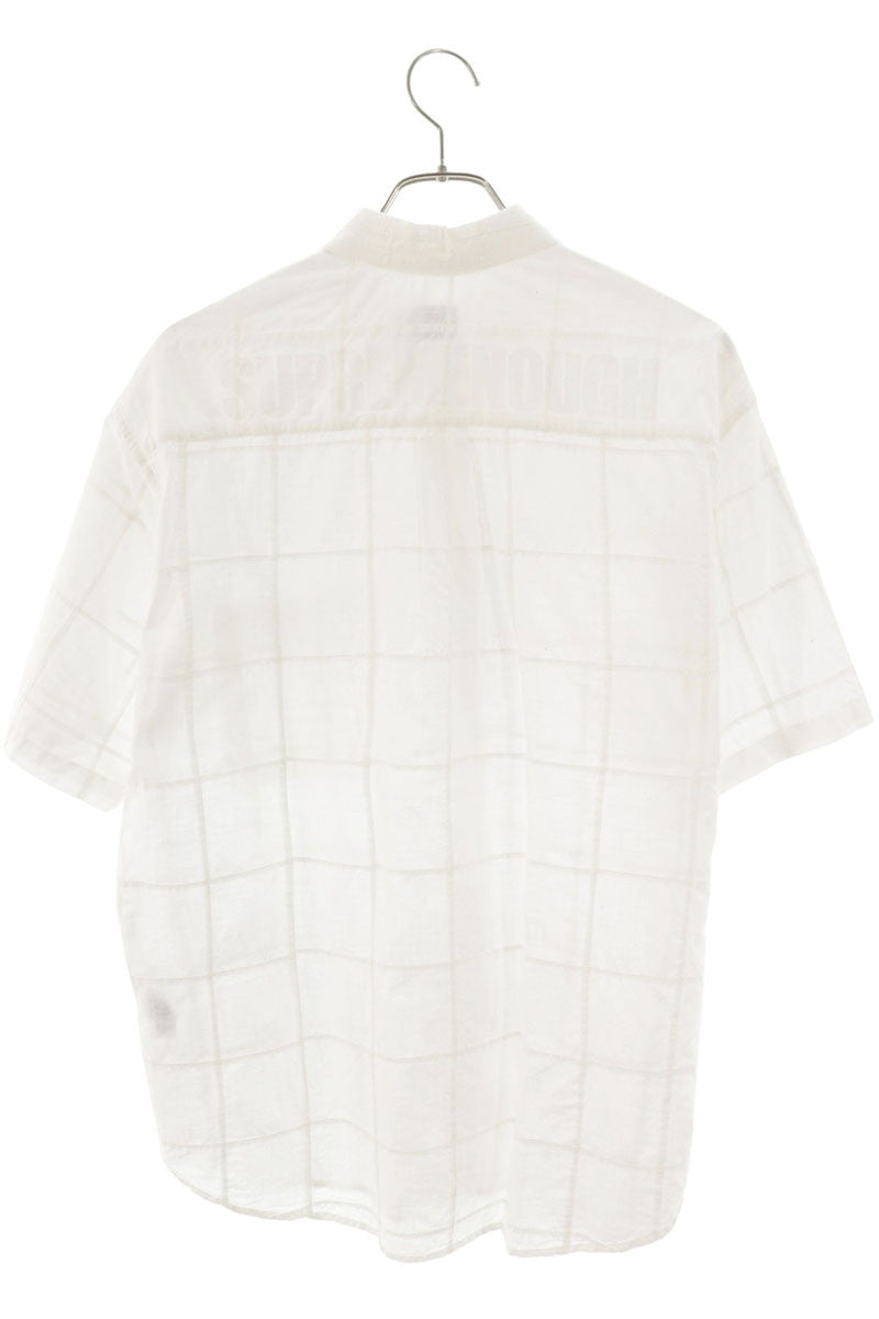 Supreme x GOODENOUGH 25SS Patchwork Madras S S Shirt White Size M