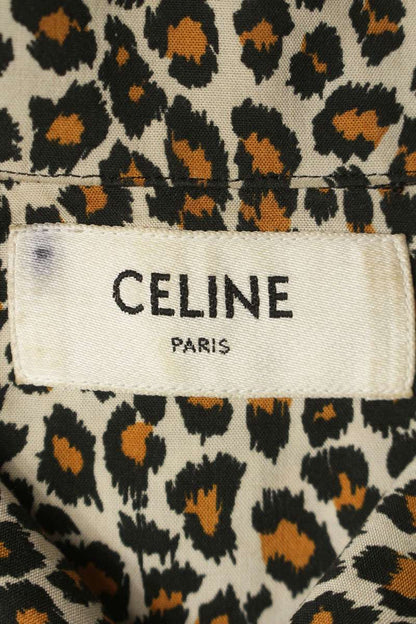 CELINE Leopard Short Sleeve Shirt Multi Size XXL