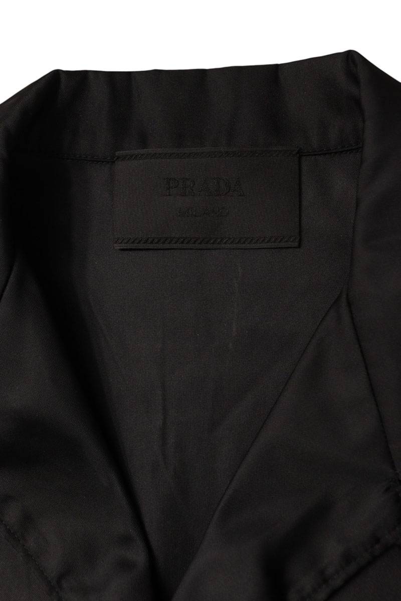 PRADA Re-Nylon Triangle Plate Short Sleeve Shirt Size S