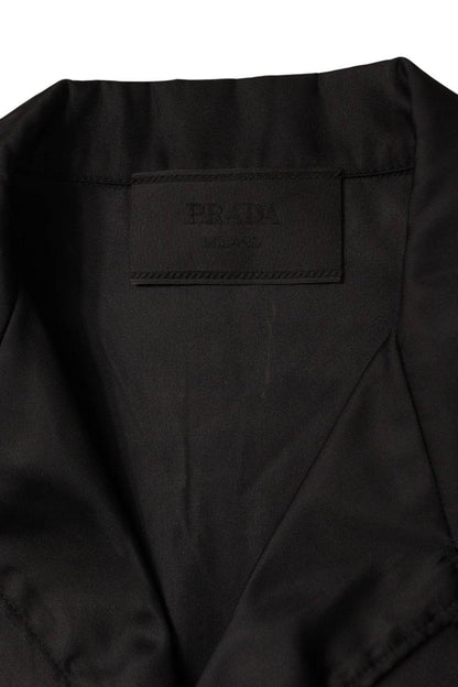 PRADA Re-Nylon Triangle Plate Short Sleeve Shirt Size S
