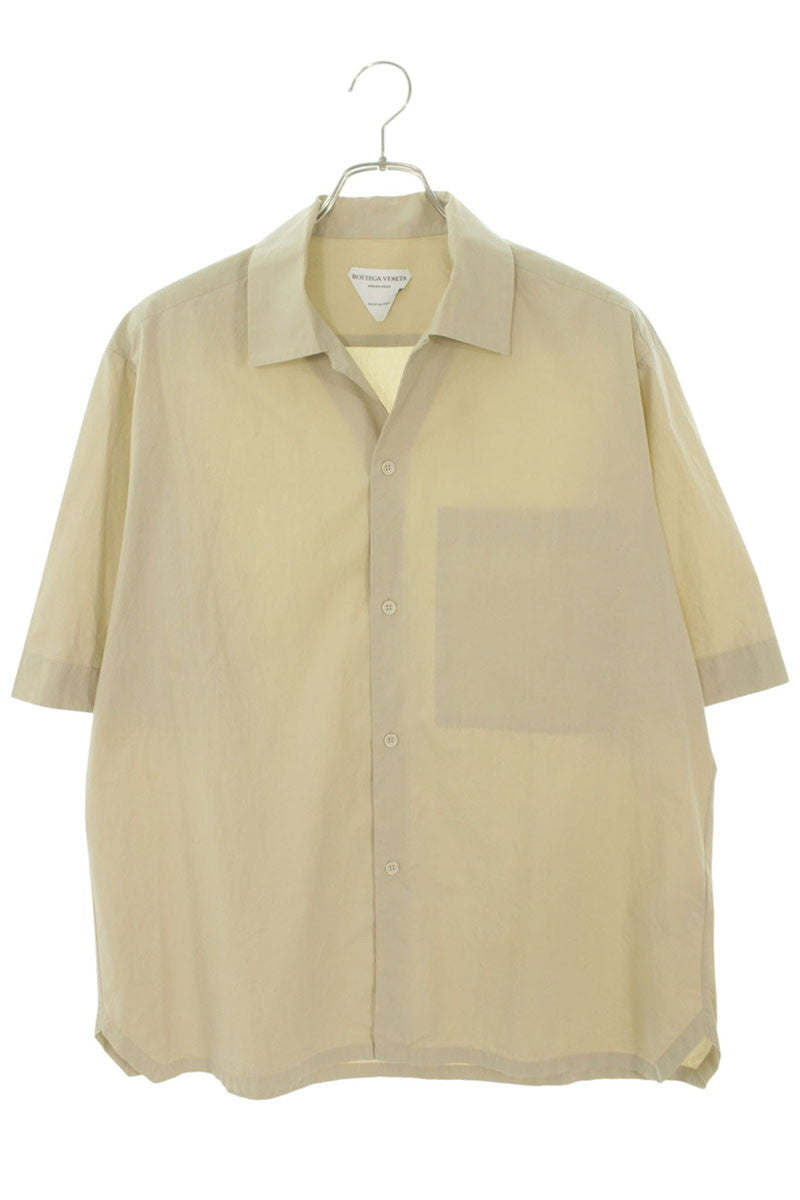 BOTTEGA VENETA 20SS Cotton Short Sleeve Shirt Beige Size XXL