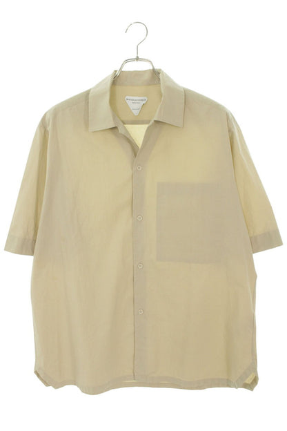 BOTTEGA VENETA 20SS Cotton Short Sleeve Shirt Beige Size XXL