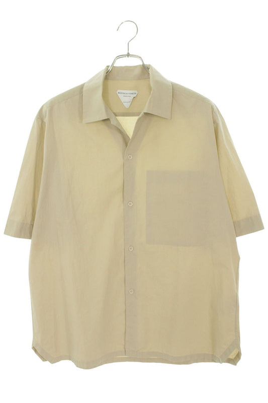 BOTTEGA VENETA 20SS Cotton Short Sleeve Shirt Beige Size XXL