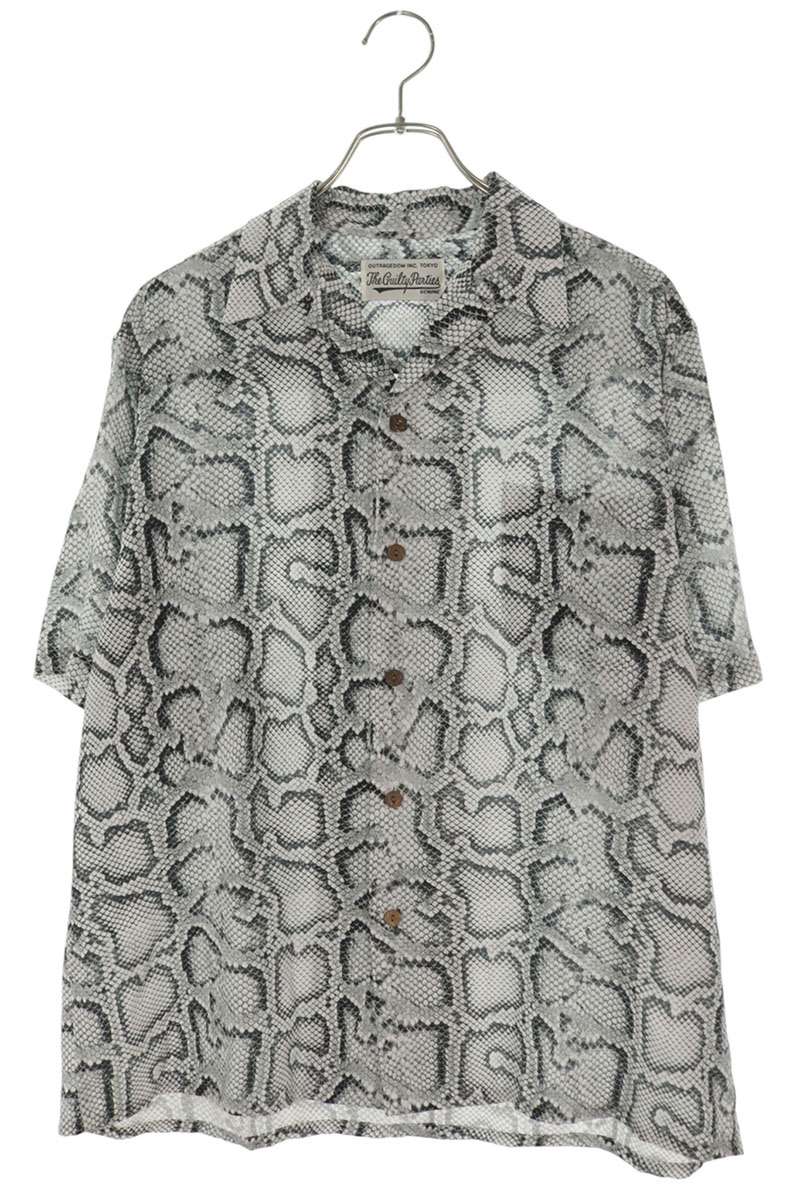 WACKO MARIA 22SS Python Lyocell Aloha Shirt White Size S