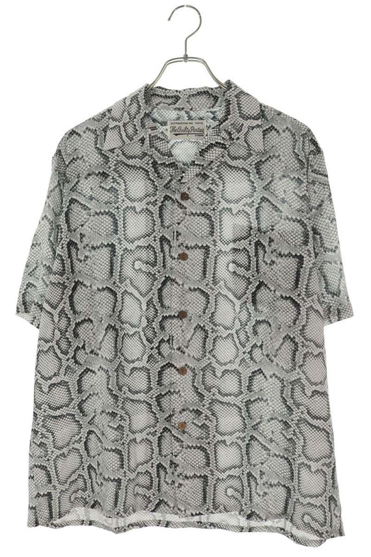 WACKO MARIA 22SS Python Lyocell Aloha Shirt White Size S