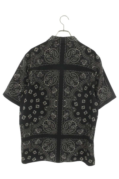 ALEXANDER WANG Bandana Print Silk Short Sleeve Shirt Size S