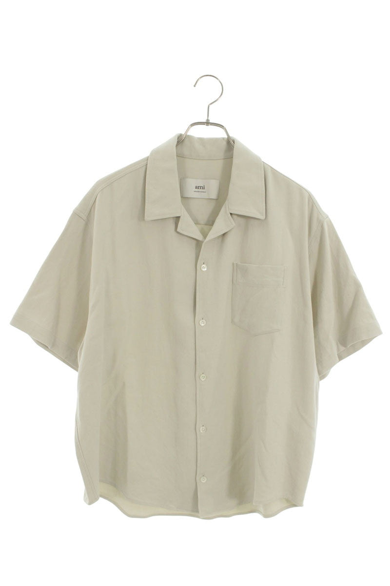AMI Alexandre Mattiussi Logo Embroidered Open Collar Size XS