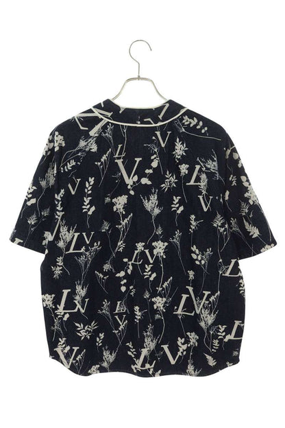 LOUISVUITTON LV Leaf Denim Baseball SS Shirt Size M