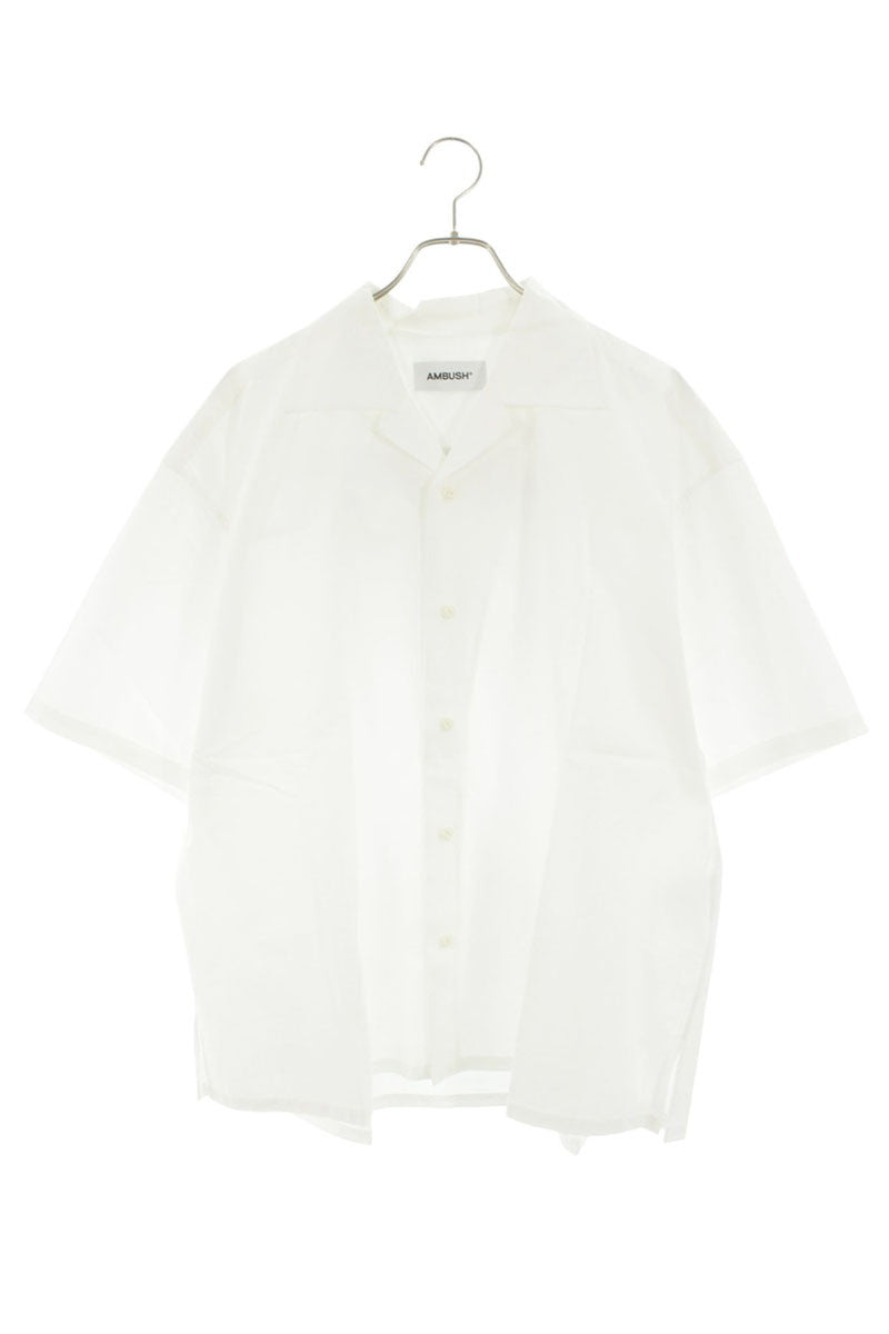 AMBUSH Back Logo Open Collar Cotton Short Sleeve Size S