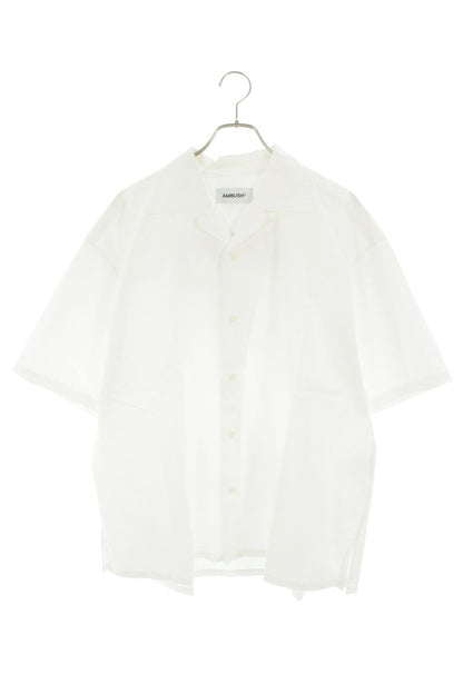 AMBUSH Back Logo Open Collar Cotton Short Sleeve Size S