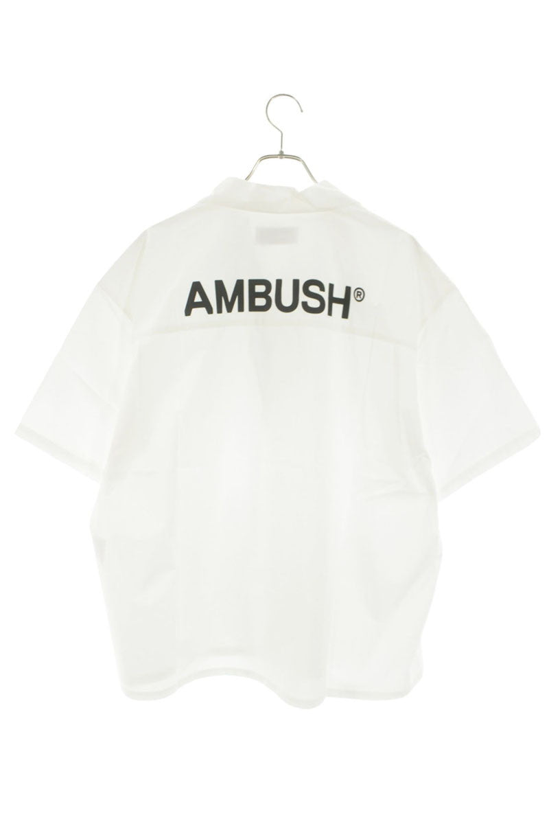 AMBUSH Back Logo Open Collar Cotton Short Sleeve Size S