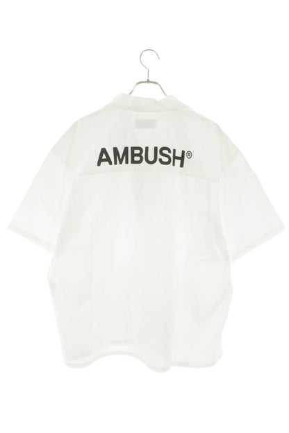 AMBUSH Back Logo Open Collar Cotton Short Sleeve Size S