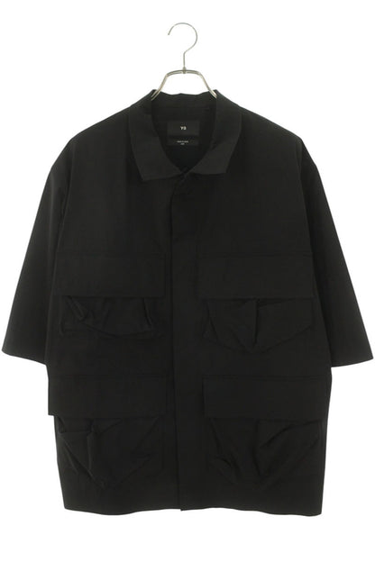 Y-3 Multi-Pocket Nylon Short Sleeve Shirt Black Size M
