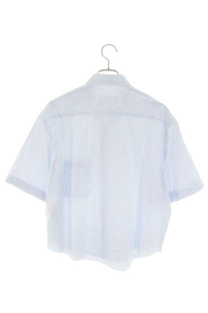 Maison Margiela 25AW Striped Cropped Cotton Shirt Size XXL