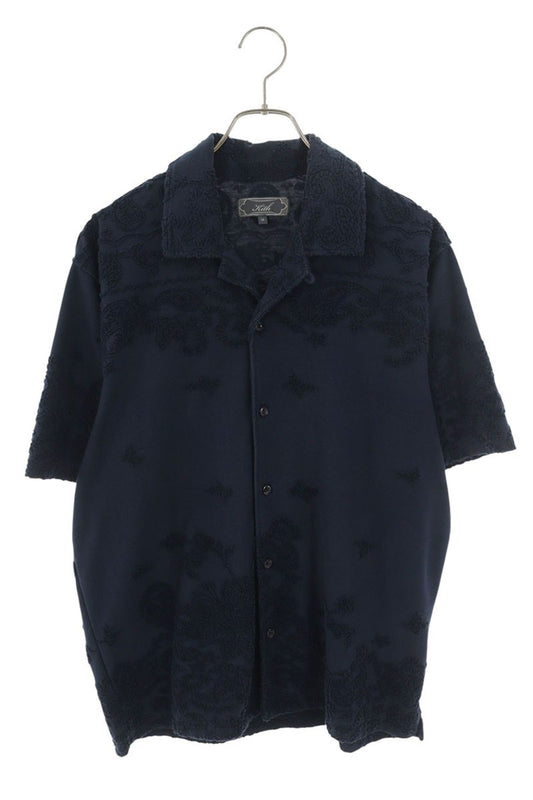 KITH Navy Paisley S/S Shirt Size M