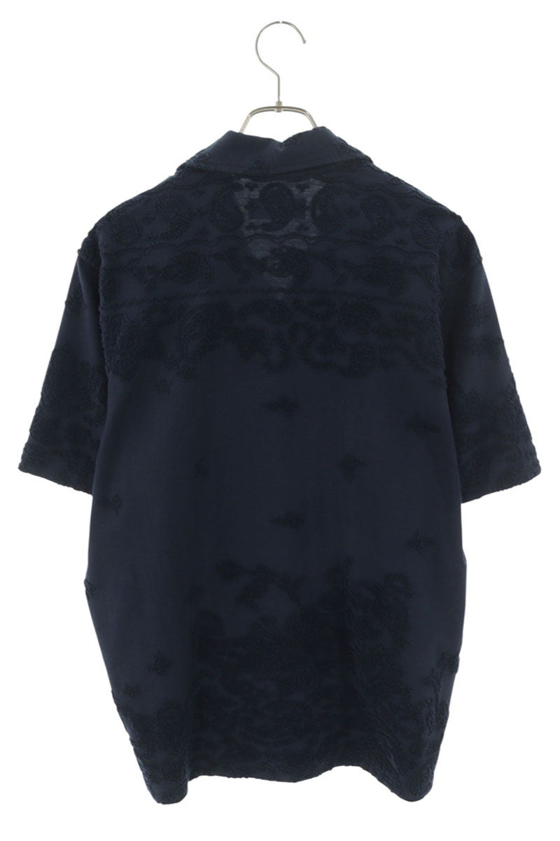 KITH Navy Paisley S/S Shirt Size M