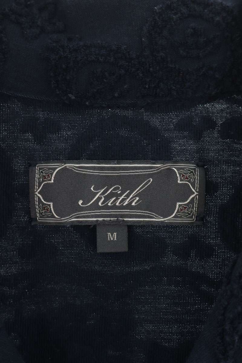 KITH Navy Paisley S/S Shirt Size M
