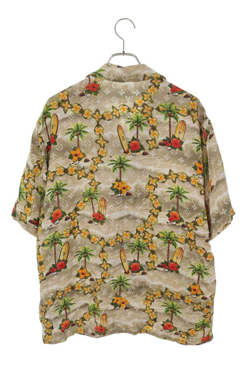 LOUISVUITTON 24AW Monogram All-Over Silk SS Shirt Size M