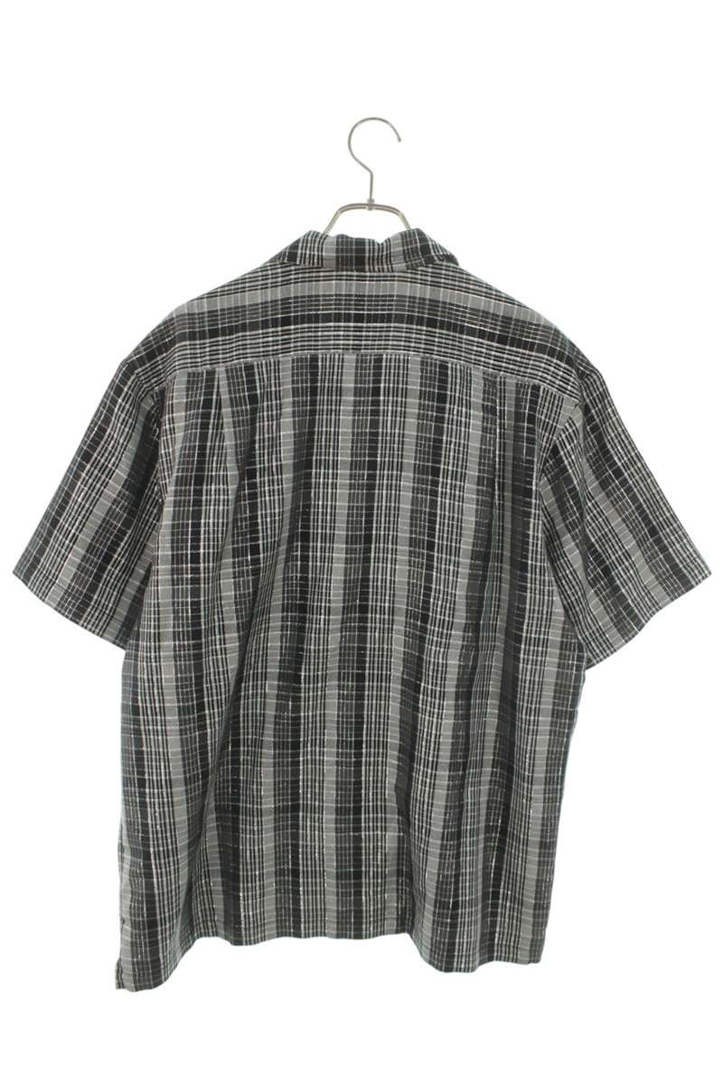 SUPREME 23SS Metallic Plaid Short Sleeve Shirt Size M
