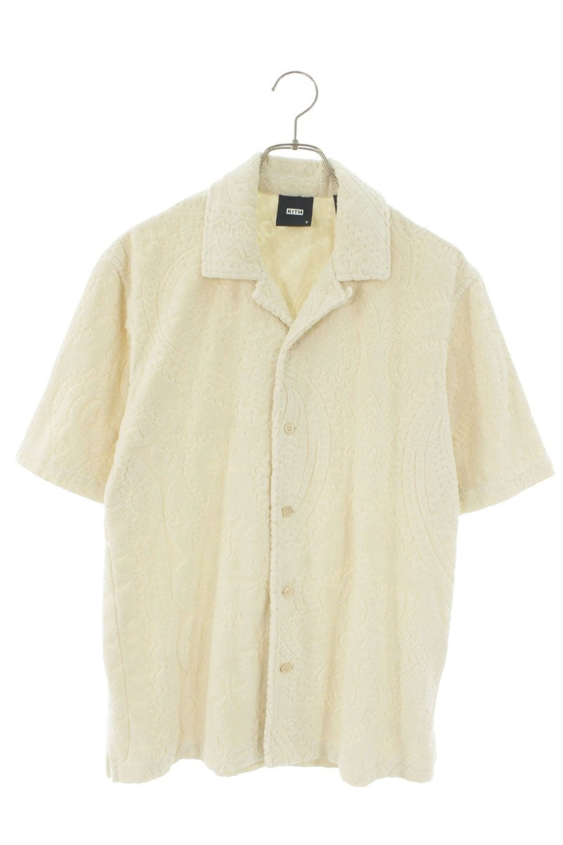 KITH Off-White Terry Cloth S/S Shirt Size S