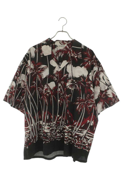 COOTIE Palm Tree Open-Neck S S Shirt Size L