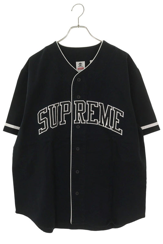SUPREME 23SS x Timberland Baseball Jersey Black Size M