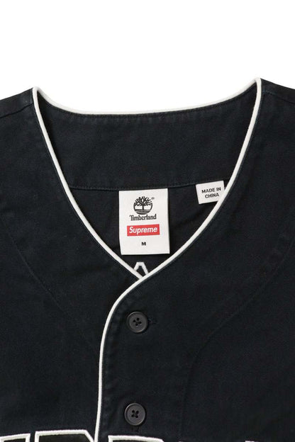 SUPREME 23SS x Timberland Baseball Jersey Black Size M