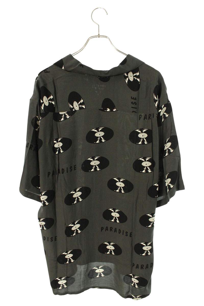 WACKO MARIA Black Record Print Aloha S/S Shirt Size XL