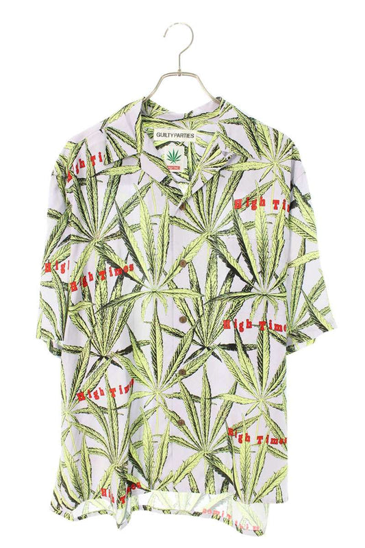 WACKO MARIA Purple HIGH TIMES Print Aloha S/S Shirt Size L