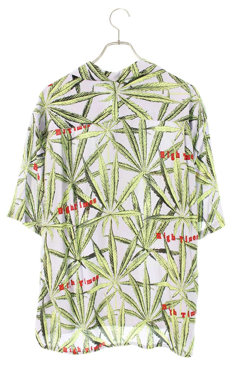 WACKO MARIA Purple HIGH TIMES Print Aloha S/S Shirt Size L