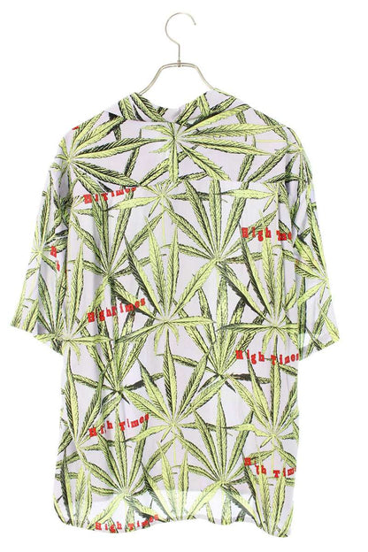 WACKO MARIA Purple HIGH TIMES Print Aloha S/S Shirt Size L