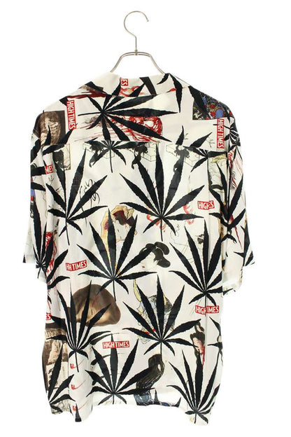 WACKO MARIA White HIGH TIMES Ukiyo-e Aloha S/S Shirt Size L