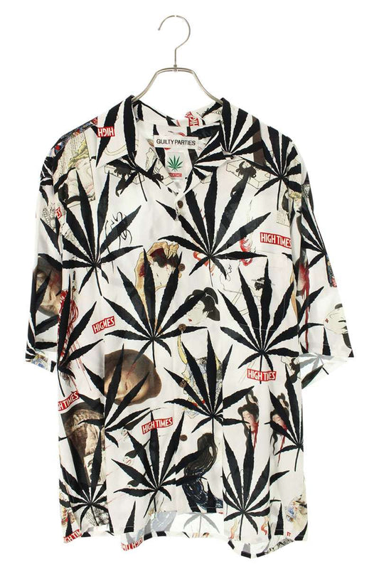 WACKO MARIA White HIGH TIMES Ukiyo-e Aloha S/S Shirt Size XL