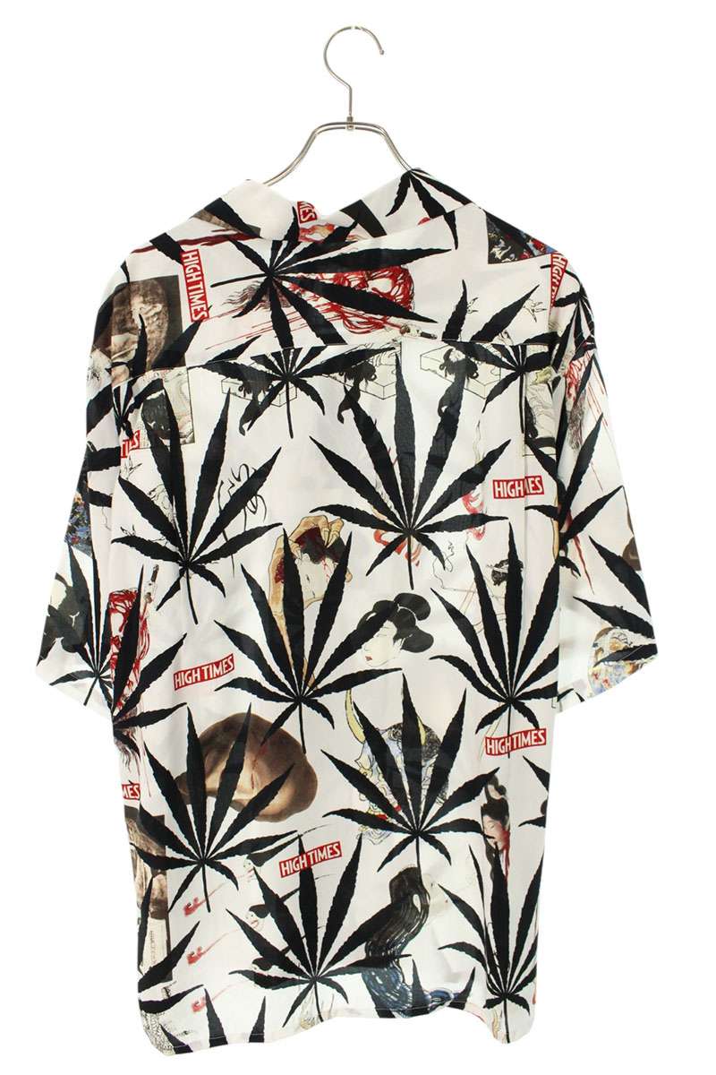 WACKO MARIA White HIGH TIMES Ukiyo-e Aloha S/S Shirt Size XL
